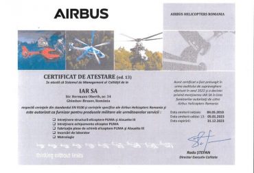 Certificat de atestare AHRO-2023
